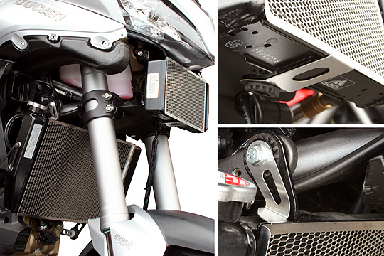 MotoCRAZY - Ducati Parts-オイルクーラー＆ラジエターコアガード 