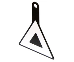 三角マークプレート
