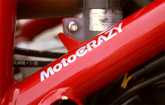 MotoCRAZY転写ステッカー 70mm